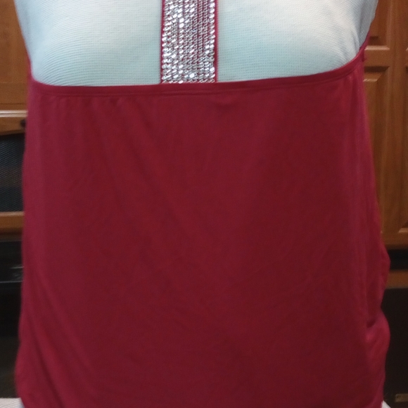 Lola B Sequined Sleeveless Ladies XL with V Neck and Racer Back - Picture 3 of 6